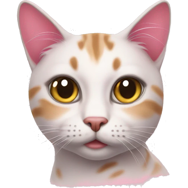 Sfinx cat pink emoji