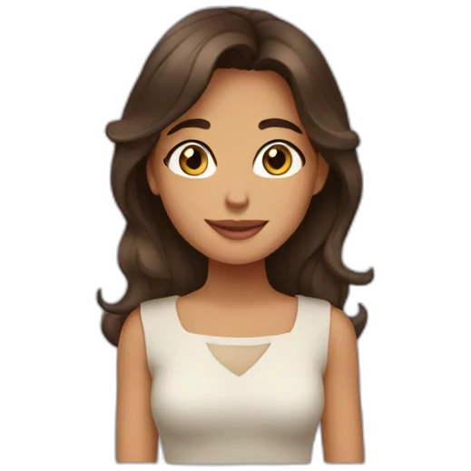 Fille-brune-amoureuse emoji