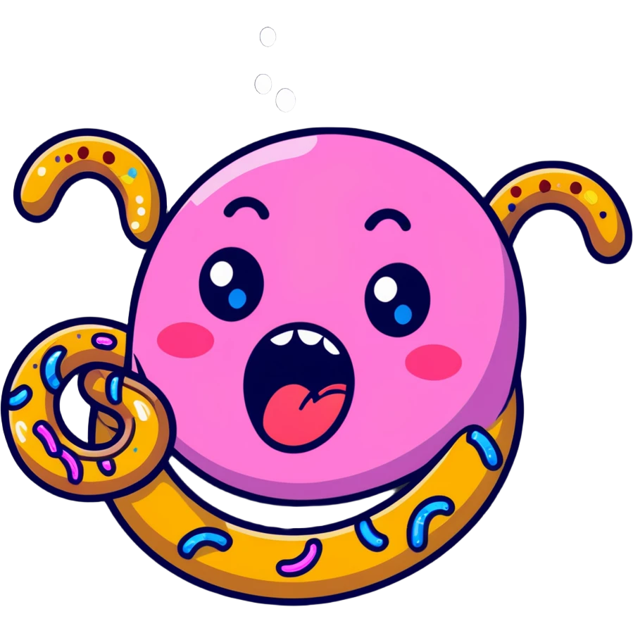 totally unhinged face with laser beams shooting from hypnotic swirling eyes, impossibly long spotted tongue twisted into a pretzel shape swinging violently, face half-melted, head exploding with confetti, glitter and stars flying everywhere emoji