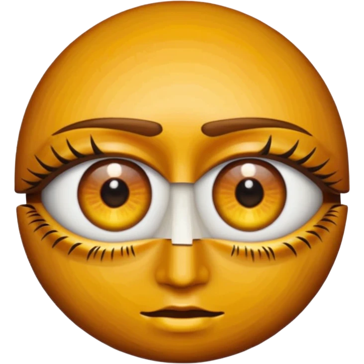 3D render of Floating Eyes, digital glitch art aesthetic, data corruption visual, pair of realistic hazel eyes with no face, pixelated distortion, emoji style, isolated on white background --v 6.0. emoji