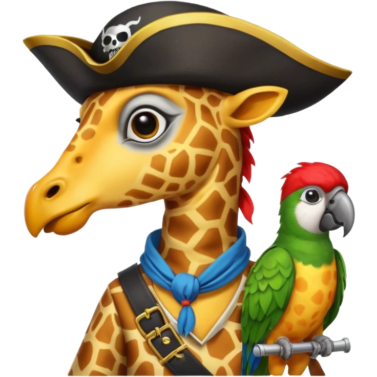 Jirafa pirata emoji