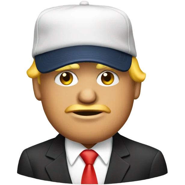 Trump with hat emoji
