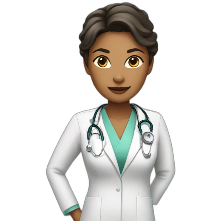 Doctor woman in dreeh dress emoji