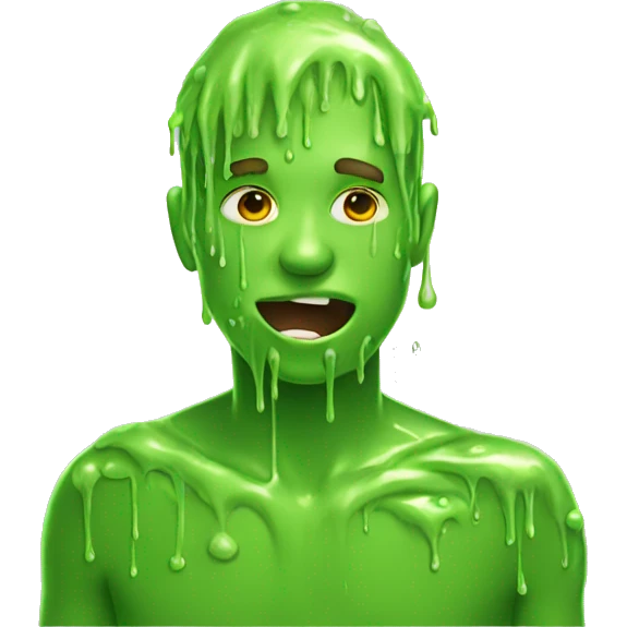 person covered in slime  emoji