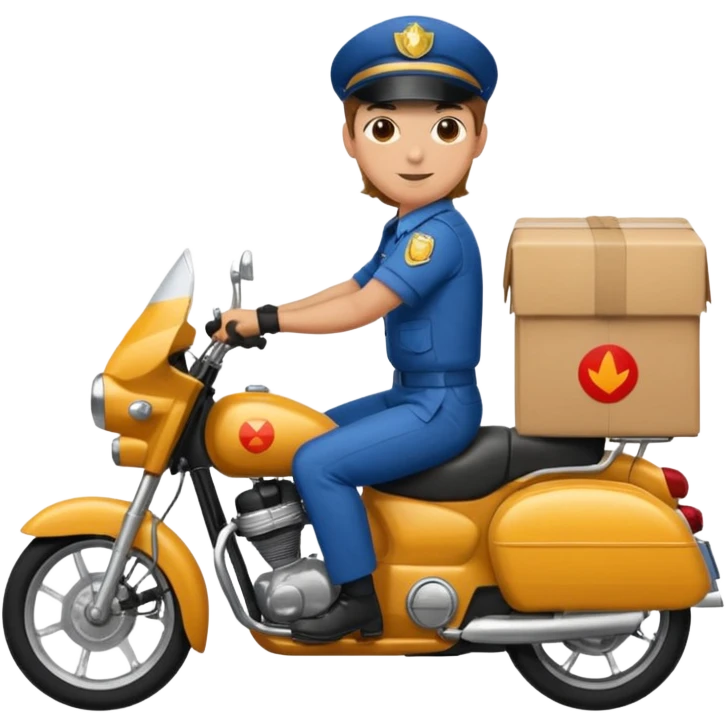  سوار بر موتور پستچی emoji