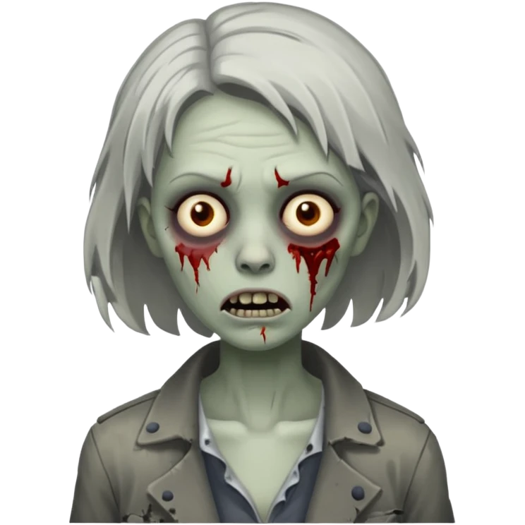 parisian zombie woman emoji