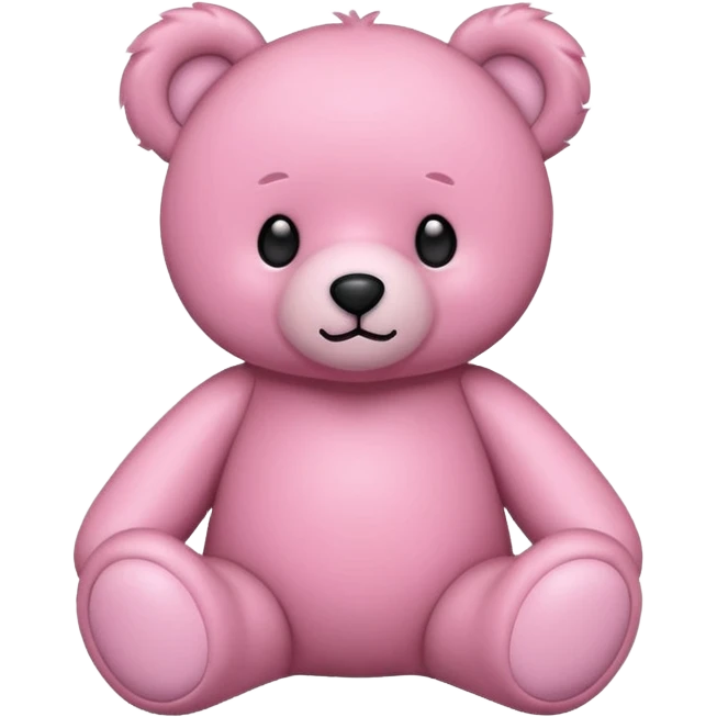 pink teddy bear emoji
