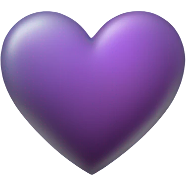 Gradient gray purple  heart emoji