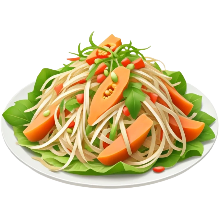 Papaya salad emoji