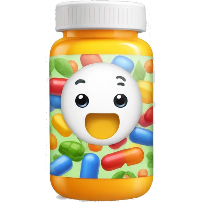 Vitamins B COMPLEX in a bootle emoji