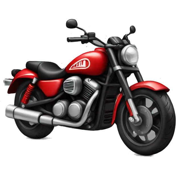 black and red motorcycle  emoji