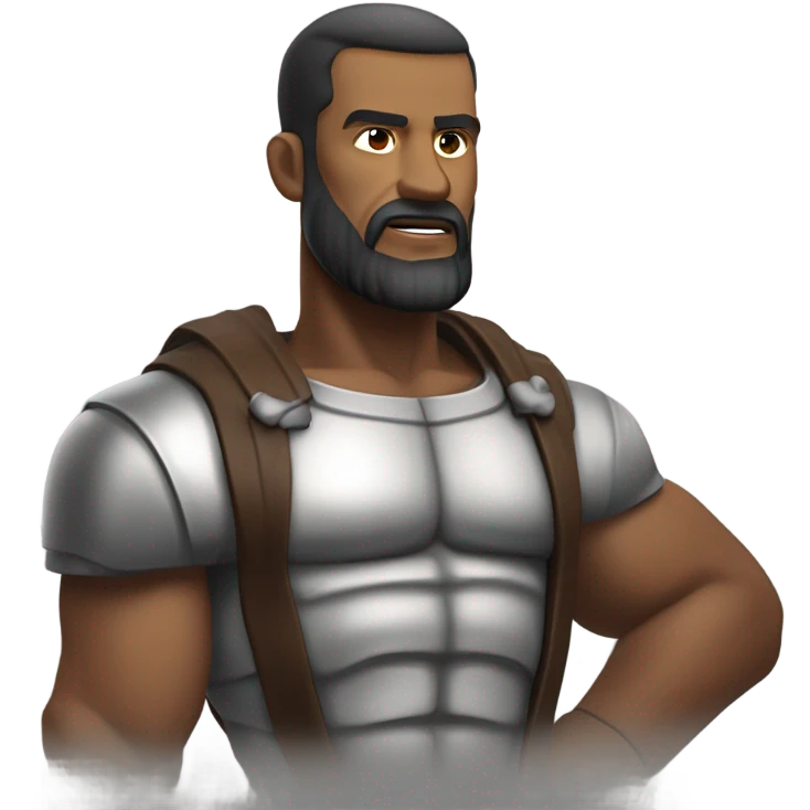 Calvinist preacher Festus Hommius with huge muscles emoji