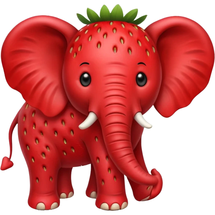Strawberry Elephant emoji
