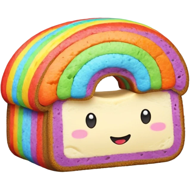 rainbow bread emoji