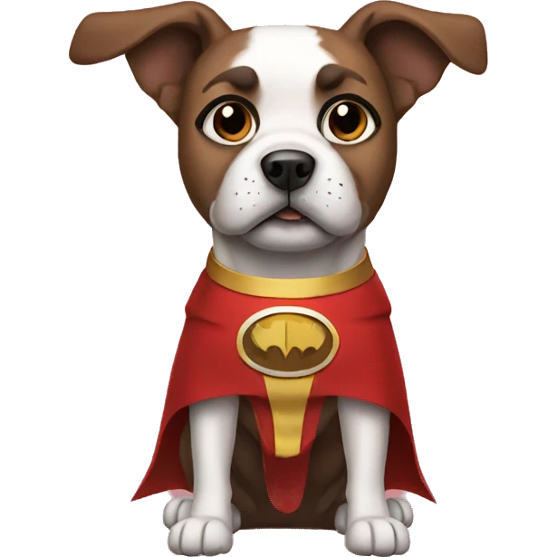 dog superhero emoji