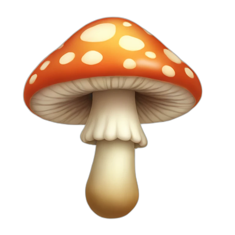 A cute fairy mushroom emoji