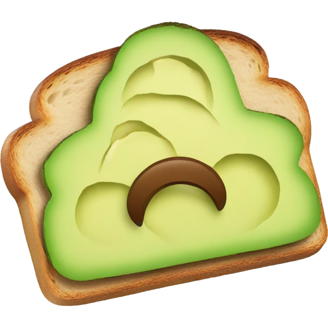 Toast mit avocado  emoji