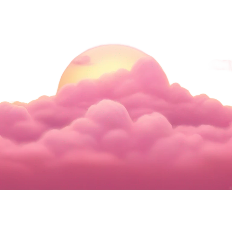 Pink sunrise emoji
