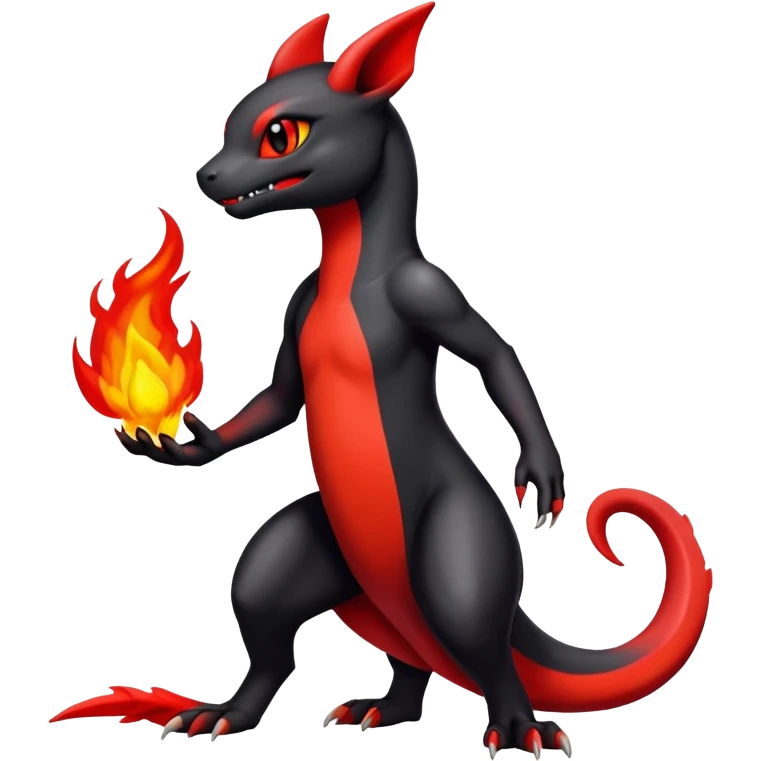 Salandit-Umbreon-Charmeleon-Fakémon-hybrid-creature (full body)  emoji