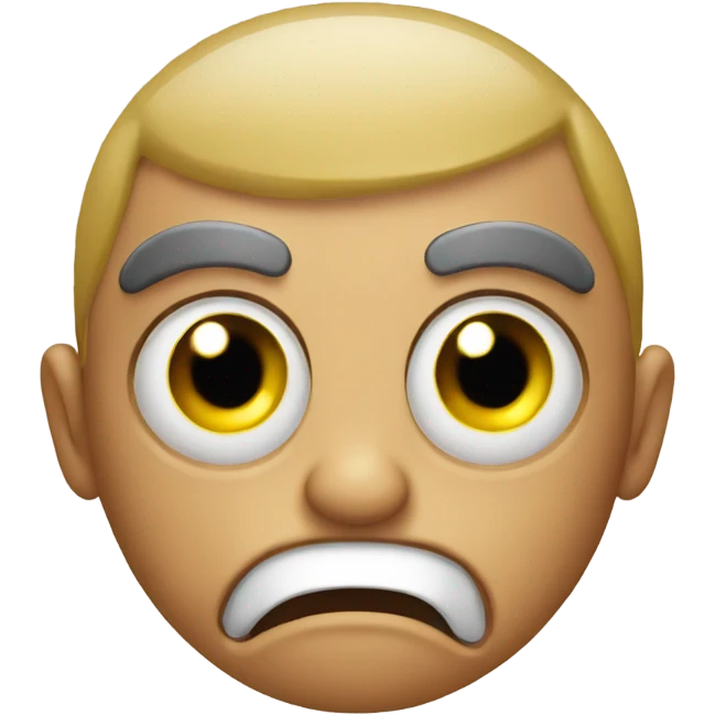a emoji making a stank face while rolling their eyes emoji