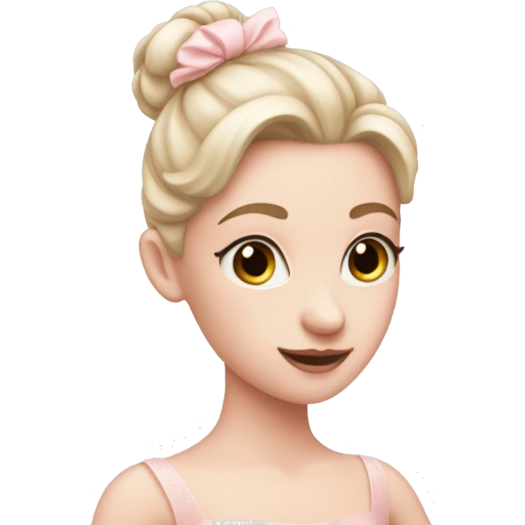 soft pink ballerina with fair skin  emoji