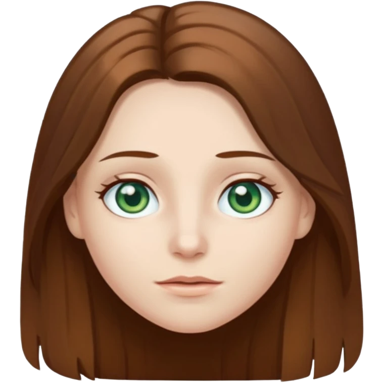 Im not pale but I'm whoite  I have greenish blue hazel eyes I have brown long hair middle part  emoji