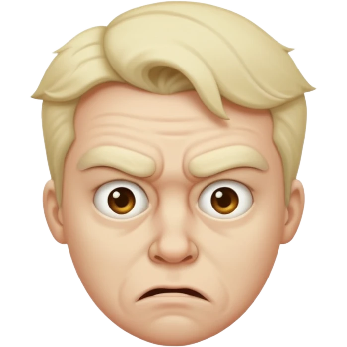 Disgusted face  emoji