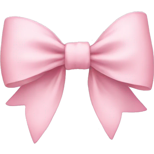Pastel pink bow emoji