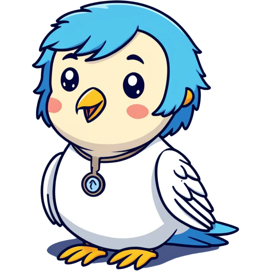 Me with parakeet blue at veterinarian emoji
