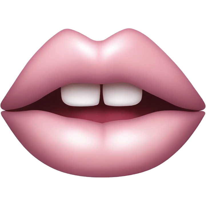 Vampire light pink lips emoji