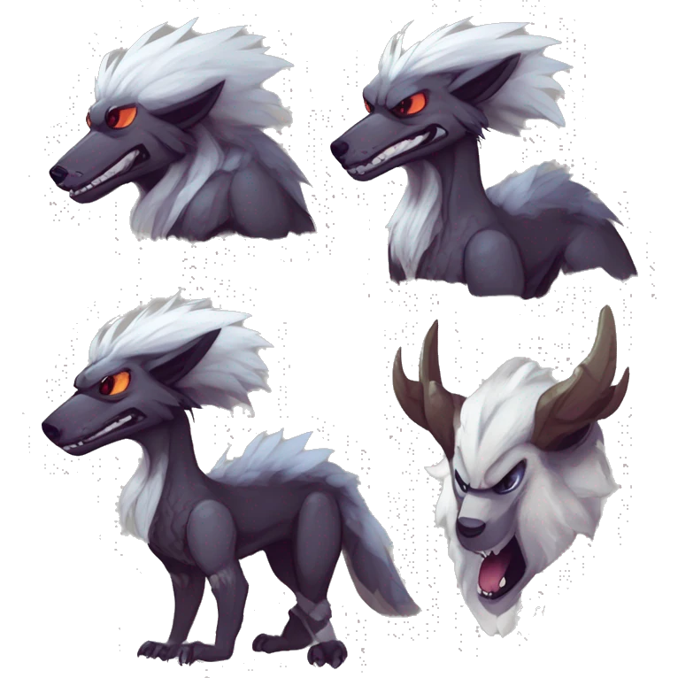 Cute Protogen-vernid-sergal-wickerbeast by griffsnuff & LiLaiRa & Falvie emoji