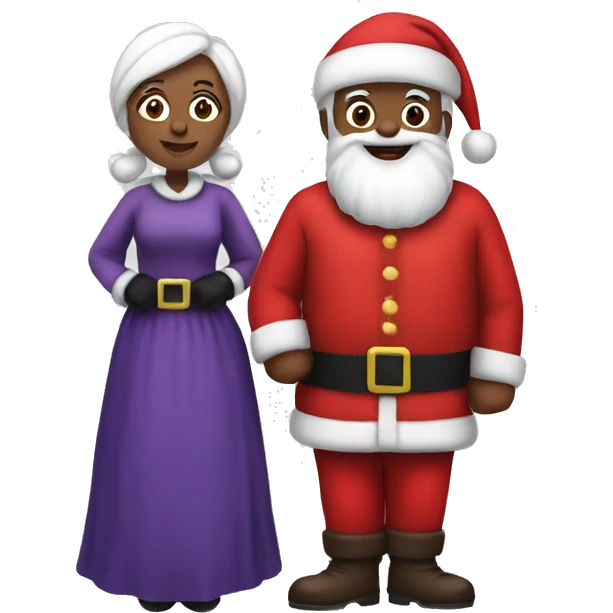 santa and mrs claus emoji