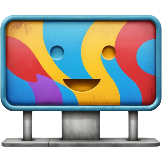 billboard on the street emoji