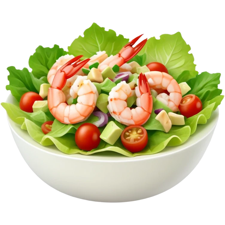 Shrimp salad  emoji