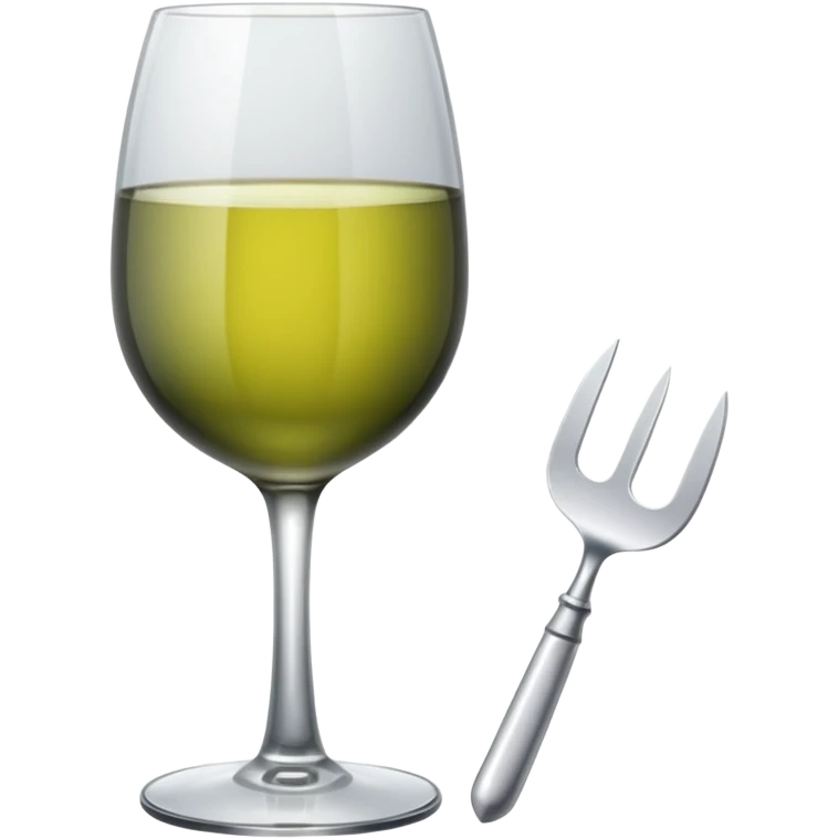 Wine glass with knife emoji