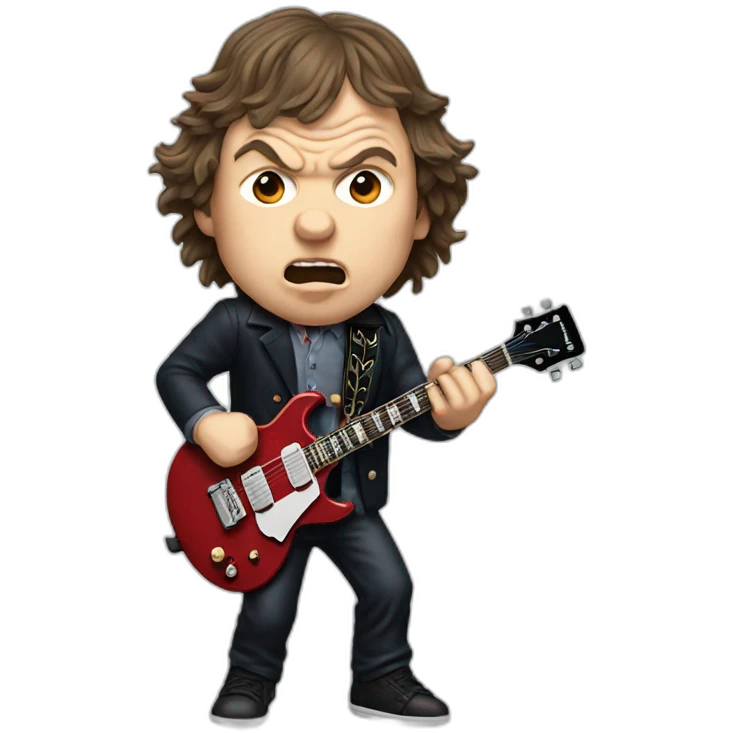 Angus Young acdc emoji