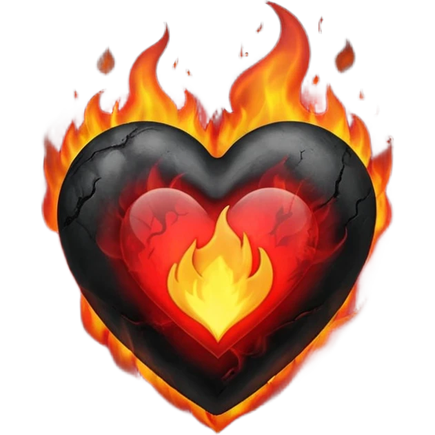 ❤️‍🔥same Balck fire heart emoji