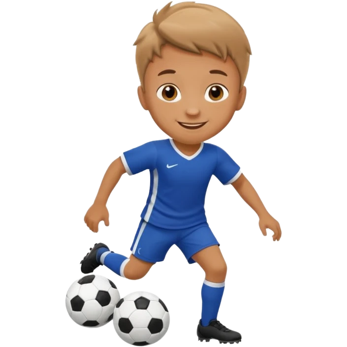 kid playing soccer emoji