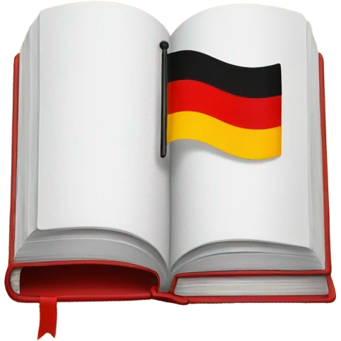 German flag book emoji