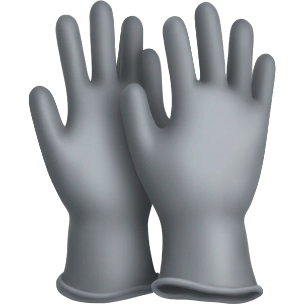 Pair of Nitrile gloves  emoji