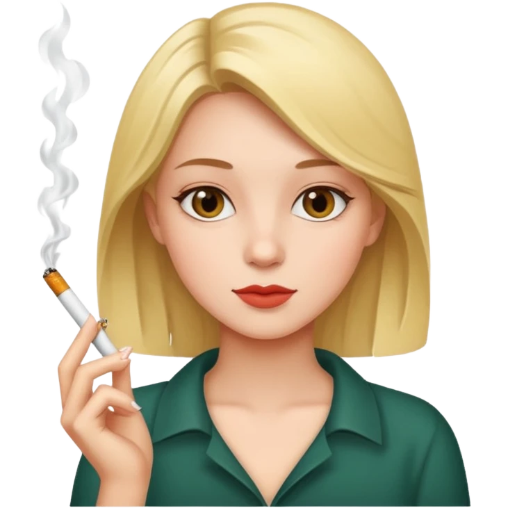 girl with cigarette emoji