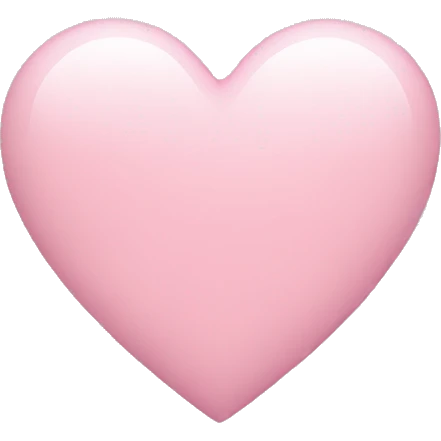 Light pink heart emoji