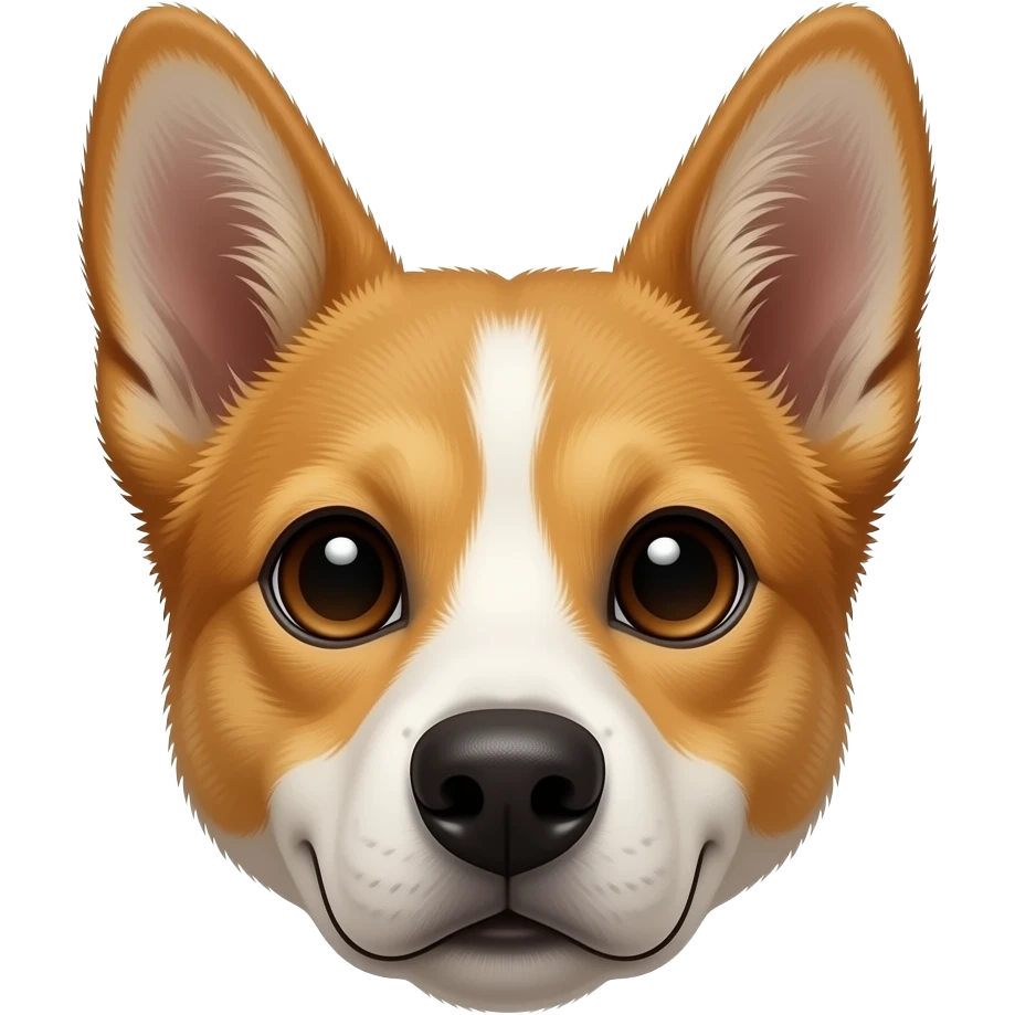 ears of a dog only with fur emoji