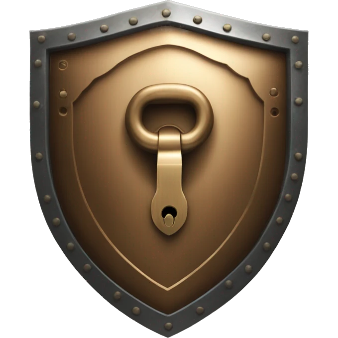 shield lock security bronze emoji