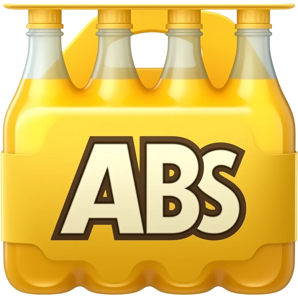 A yellow pair of abs 8 pack just the abs emoji