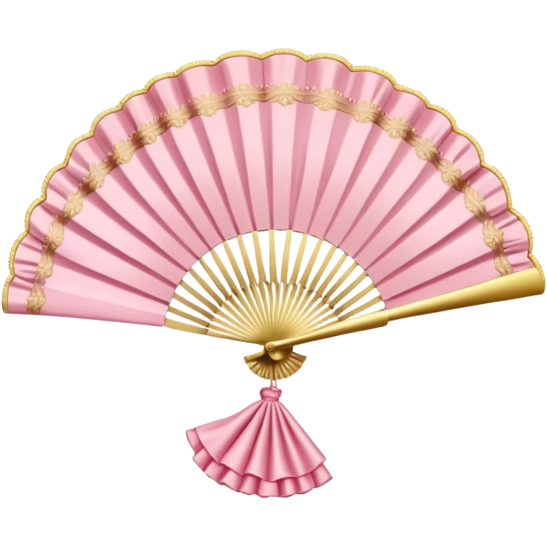 rococo pink fan emoji