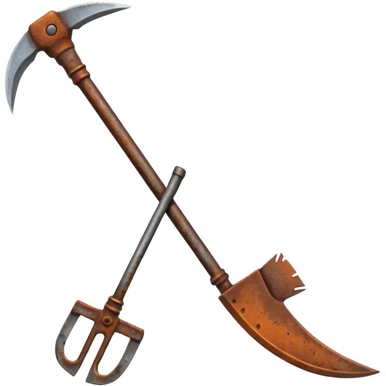 Sickle and hoe emoji