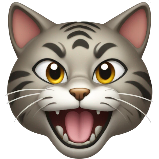 Hissing cat emoji