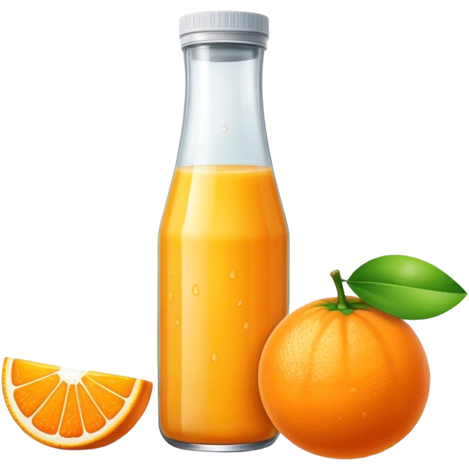 Orange juice bottle emoji