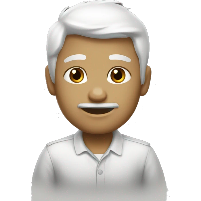 Черно белый кот с белым кончиком на хвосте emoji